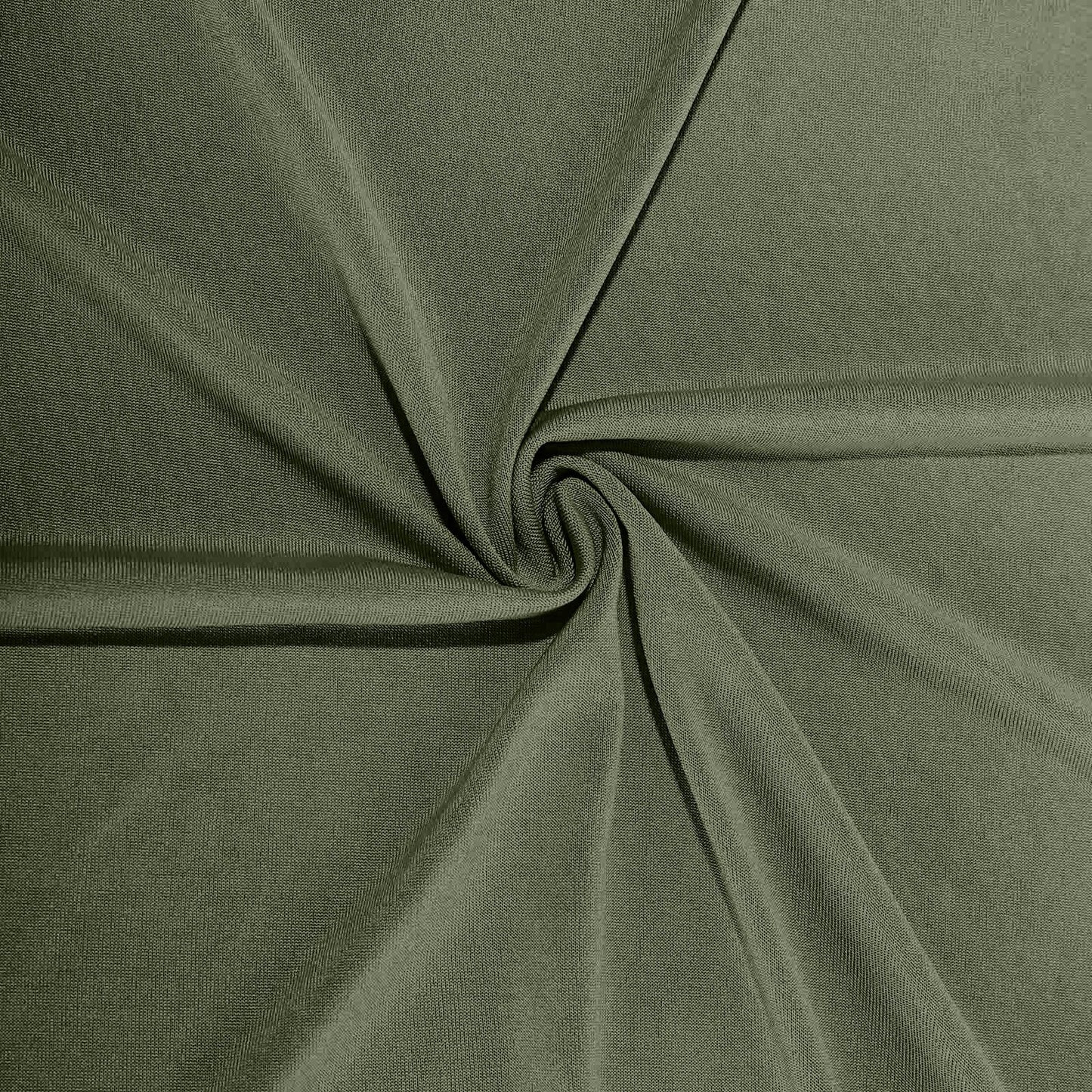 Spandex 30" Round Cocktail Table Cover Dusty Sage Green - Easy to Maintain Stretch Fitted Highboy Tablecloth