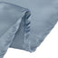 Lamour Satin 120" Round Tablecloth Dusty Blue - Seamless Table Cover with Soft Tempered Sheen