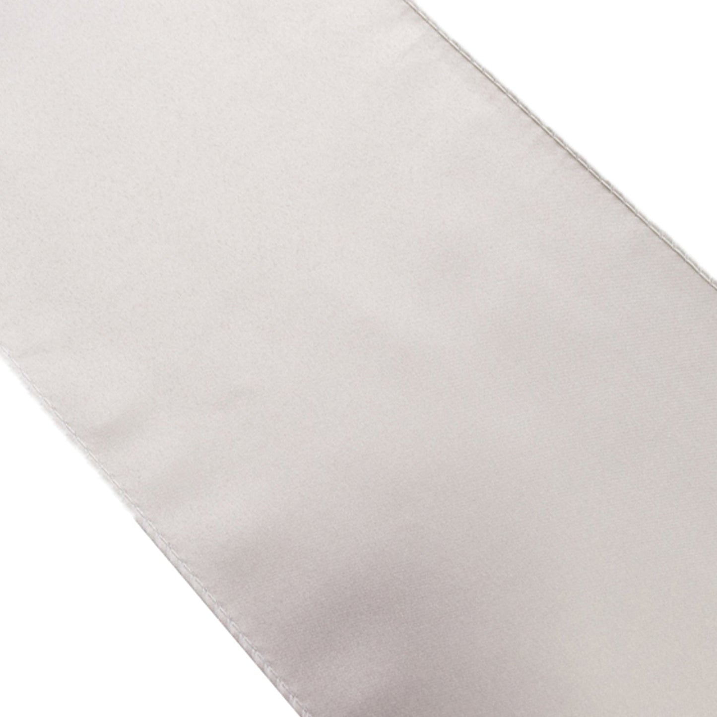 5 Pack Lamour Satin 6"x106" Chair Sashes Silver - Stylish Reusable Decorative Bows