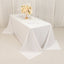 Cotton Blend 90"x132" Rectangle Tablecloth White - Seamless Wrinkle-Resistant Design for Classy Occasions