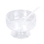 24-Pack Plastic Footed Dessert Cups Clear with Spoons - Perfect for Parfaits 6oz