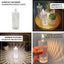 3-Pack LED Flameless Candle Lamps Diamond Acrylic Design Clear Warm White - Battery Operated Pillars 6"