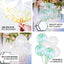 2 Pack 20" Clear Green Leaf Print Bobo Bubble Balloons, Transparent PVC Balloons