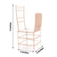 25 Pack Clear and Gold PVC Chiavari Chair-Shaped Party Favor Candy Gift Boxes - 2"x5"