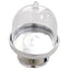 12-Pack Fillable Mini Pedestal Candy Container Clear/Silver - Stylish Candy Treat Favor Containers with Dome Lid 3"