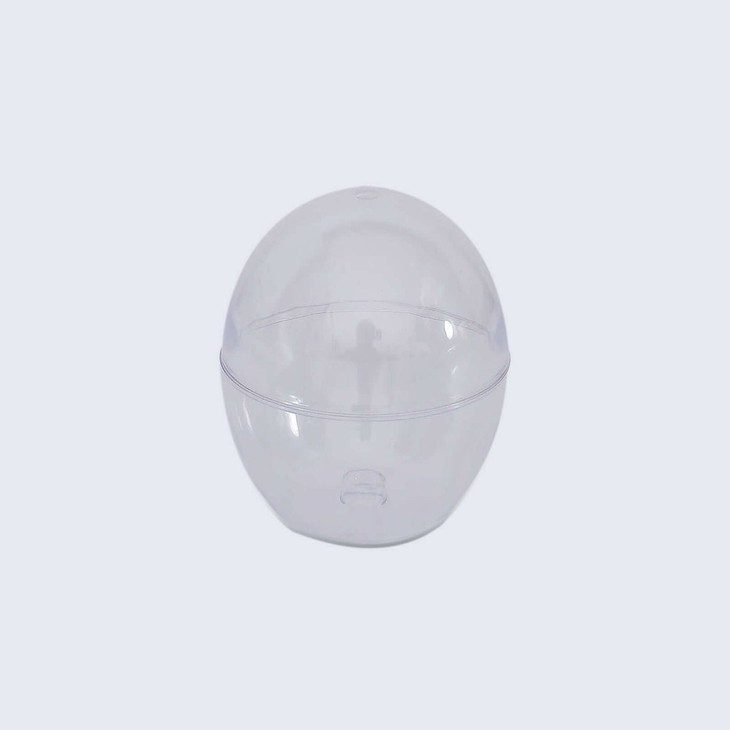 12-Pack Plastic Party Favor Cup Containers Clear Egg Shape Design 4oz