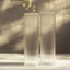 2-Pack Clear Ribbed Glass Hurricane Shades Open End Design - Stylish Candelabra Pillar Candle Holder Table Centerpiece 20"