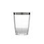 25-Pack Plastic Tumbler Cups Clear with Silver Rim - Stylish Disposable Party Glasses 10oz