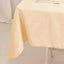 Lamour Satin 54"x54" Table Overlay Square Tablecloth Beige - Durable & Silk-Like Table Cover