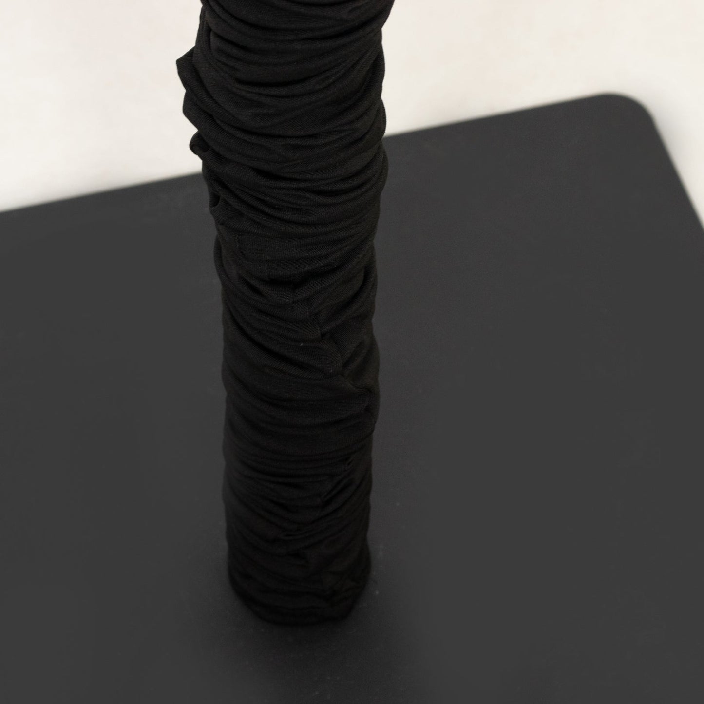 20ft Spandex Upright Pole Cover â€“ Black, Stretch Fabric for Curved Aluminum Chandelier Hanger, Pipe & Drape, Lighting & Stage Use, Event Setup