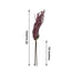 2 Pack Burgundy Artificial Amaranthus Flower Stem Spray and Ivy Leaves 32"