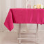 Lamour Satin 54"x54" Square Tablecloth Fuchsia - Durable & Silk-Like Table Cover
