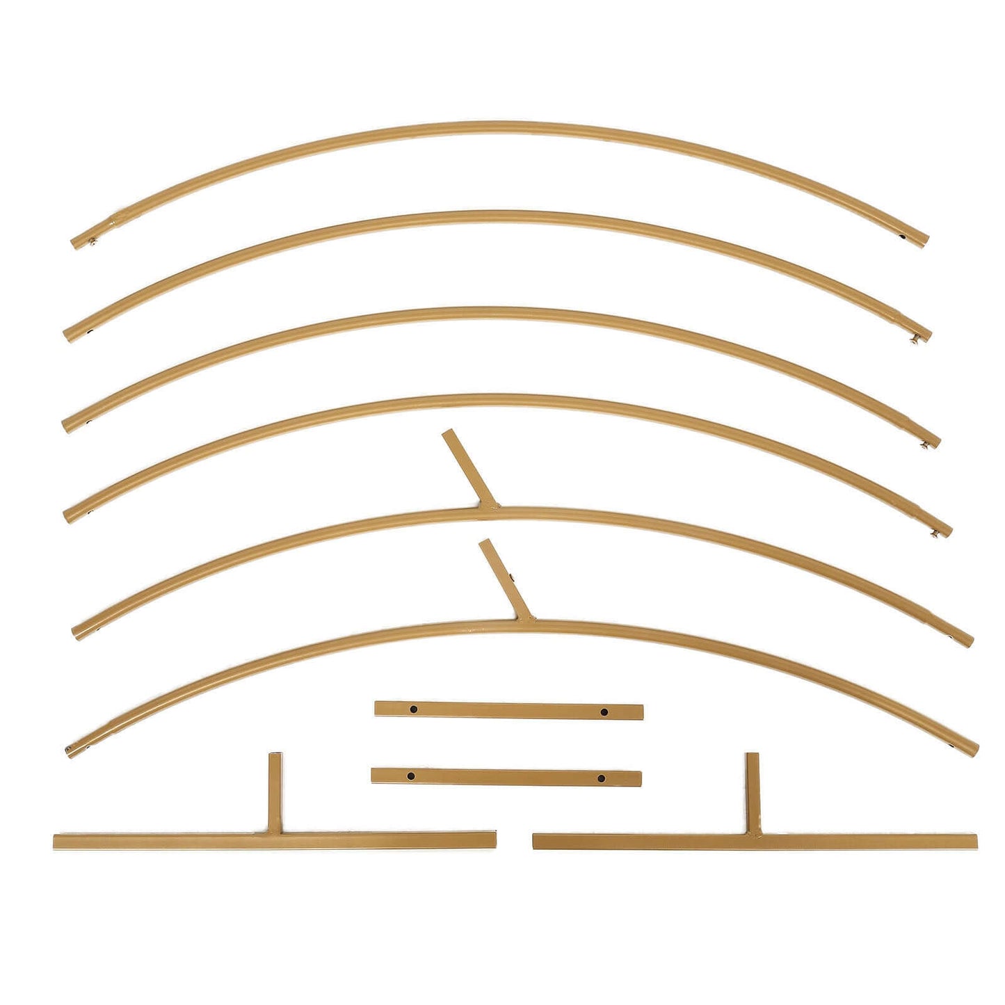 6.5ft Gold Metal Circle Wedding Arch Stand, Floral Balloon Garland Hoop, Round Backdrop Frame