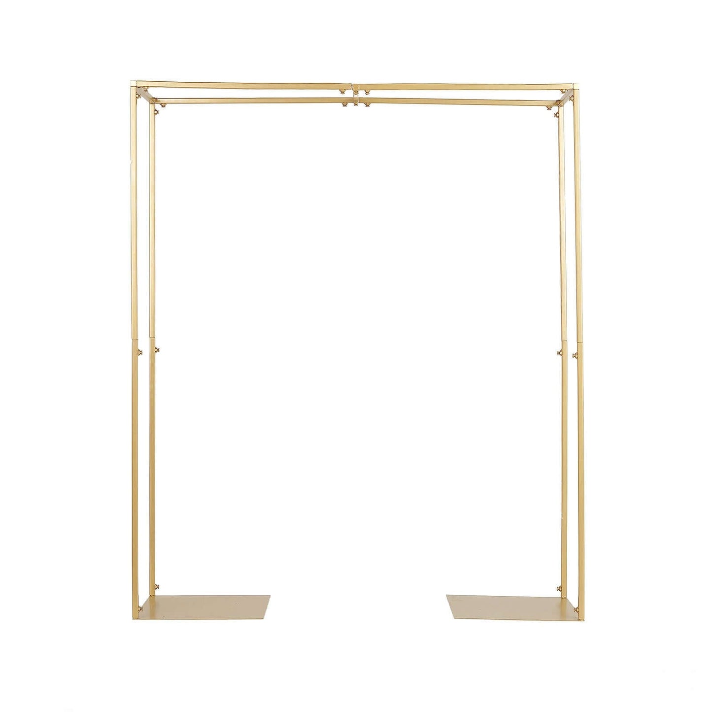 Adjustable Flower Arch Gold Metal Over-The-Table Frame - Wedding Display 48" Tall