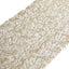 Mesh 12"x108" Table Runner Gold - Sequin Schiffli Lace Design for Stylish Celebrations