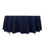 Cotton Blend 108" Round Tablecloth Navy Blue - Wrinkle-Resistant Design