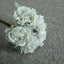 11" Silver Blue Real Touch Artificial Silk Peonies Flower Bouquet