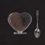 24-Pack Plastic Dessert Parfait Cups Heart-Shaped Clear with Spoons - Reusable and Disposable 2oz