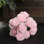 48 Roses 1" Pink Real Touch Artificial DIY Foam Rose Flowers With Stem, Craft Rose Buds