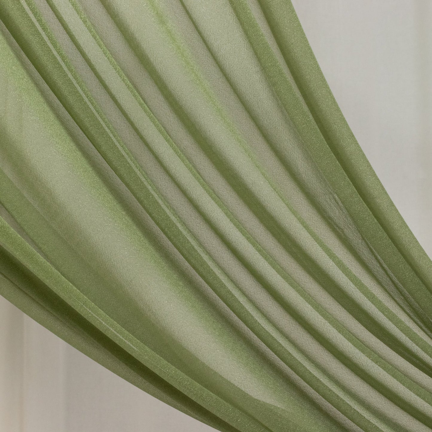 Dusty Sage Green Sheer Backdrop Drape â€“ 5ft x 14ft Wedding Arch & Ceiling Decor Panel, Wrinkle Free with Soft Shimmer