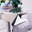Metallic Foil Tablecloth Rectangle Silver - Decorative Disposable Table Cover 40"x90"