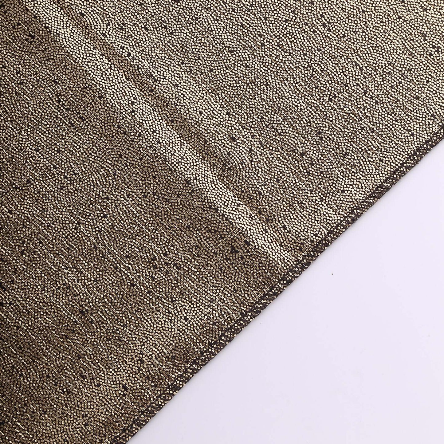 5 Pack Polyester 20"x20" Napkins Antique Gold Shimmer Sequin Dots - Luminous Cloth Napkins