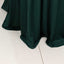 Spandex 30" Round Cocktail Table Cover Skirt Hunter Emerald Green With Natural Wavy Drapes