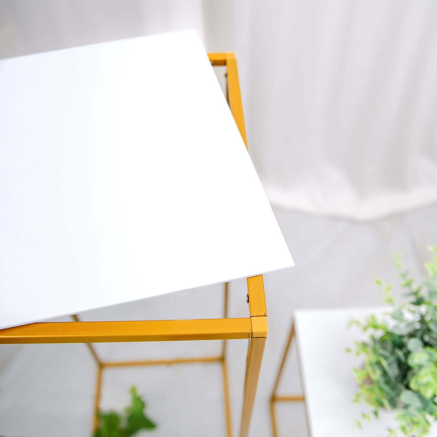 Set of 4 Acrylic Plexiglass Sheets Square Top Plates Assorted Sizes White - Protective Film Coating 3mm Thick