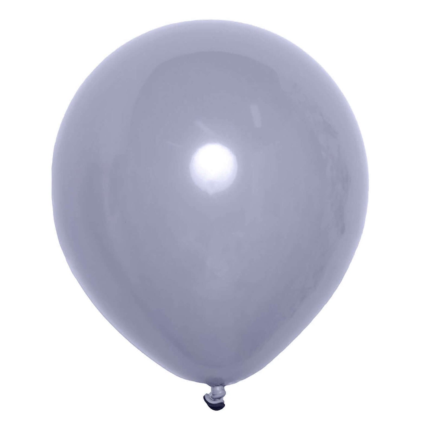 25 Pack 10" Matte Blue Gray Double Stuffed Prepacked Latex Balloons
