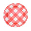 10-Pack Disposable Paper Charger Plates â€“ Red/White Buffalo Plaid 13" Round Table Chargers, 350 GSM Cardstock