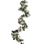 2 Pack 8ft Cream Ivory Artificial Silk Flower Garland Mini Rose Vines with 45 Flower Heads