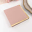 50-Pack Paper Beverage Napkins Dusty Rose with Gold Foil Edge - 2 Ply Disposable Soft 18GSM Cocktail Napkins 5"x5"