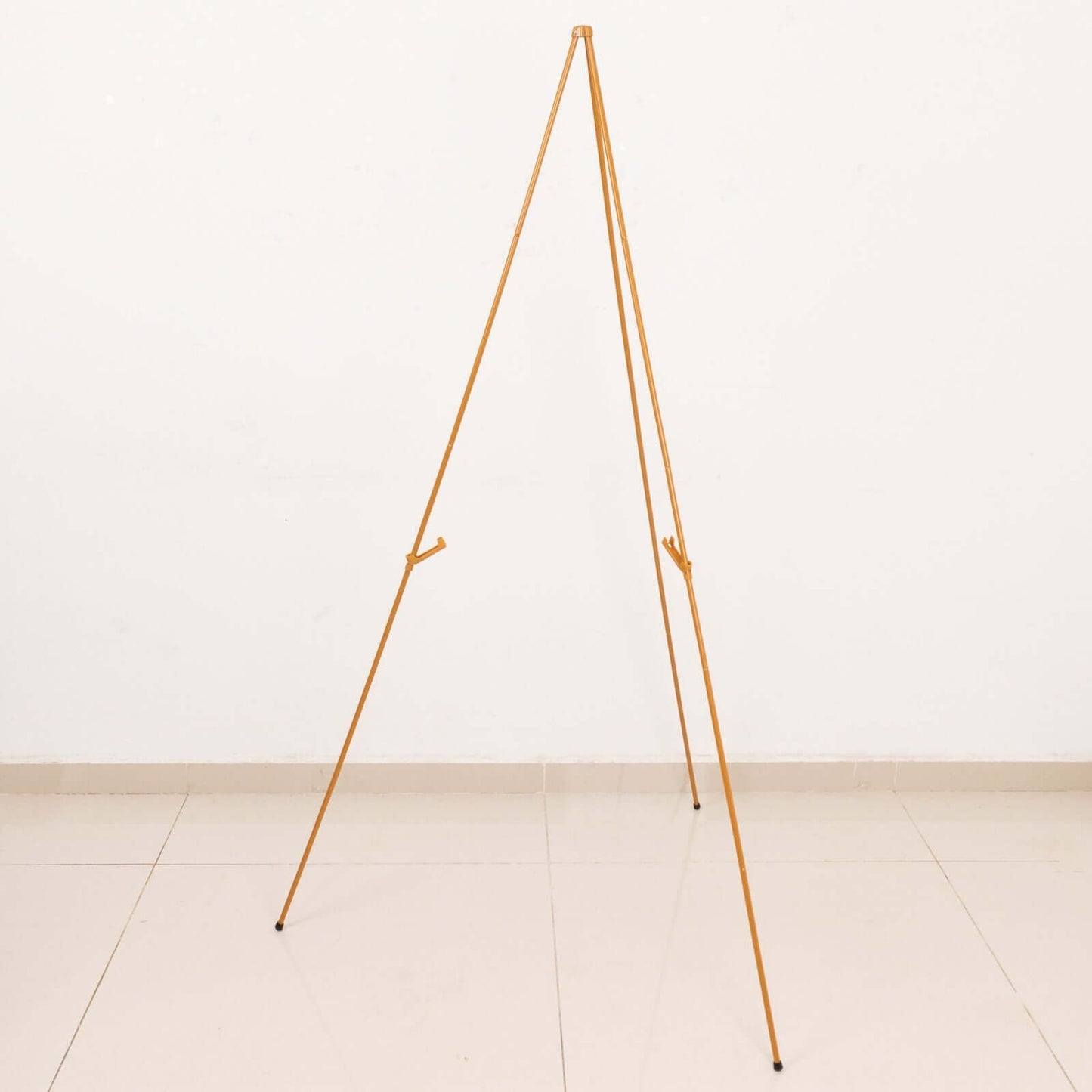 65" Gold Metal Sign Holder Easel Stand, Collapsible Tripod Stand
