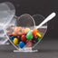 24-Pack Plastic Dessert Parfait Cups Heart-Shaped Clear with Spoons - Reusable and Disposable 2oz
