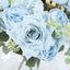 2 Pack Artificial Rose & Peony Floral Arrangements â€“ 12" Light Blue Silk Bouquets for Weddings & Home DÃ©cor