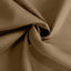 Polyester 132" Round Tablecloth Taupe - Seamless Chic Table Cover