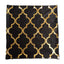 Set Of 4 18" Black Gold Foil Geometric Print Throw Pillow Covers, Velvet Square Sofa Cushion Covers