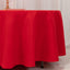 Cotton Blend 108" Round Tablecloth Red - Wrinkle-Resistant Design