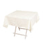 Cotton Blend 54"x54" Square Tablecloth Ivory - Wrinkle-Resistant Table Cover