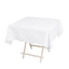 Cotton Blend 54"x54" Square Tablecloth White - Wrinkle-Resistant Table Cover