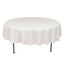 Cotton Blend 90" Round Tablecloth White - Wrinkle-Resistant Design for Versatile Settings
