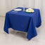 Cotton Blend 70"x70" Square Tablecloth Royal Blue - Wrinkle-Resistant Fabric Table Cover