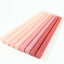 8-Pack LED Flickering Lighting Mixed Pink - Flameless Battery Operated Taper Candles 11"