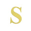 4 Pack 5" Metallic Gold Alphabet Stickers Banner, Customizable Stick on Gold Letters - S