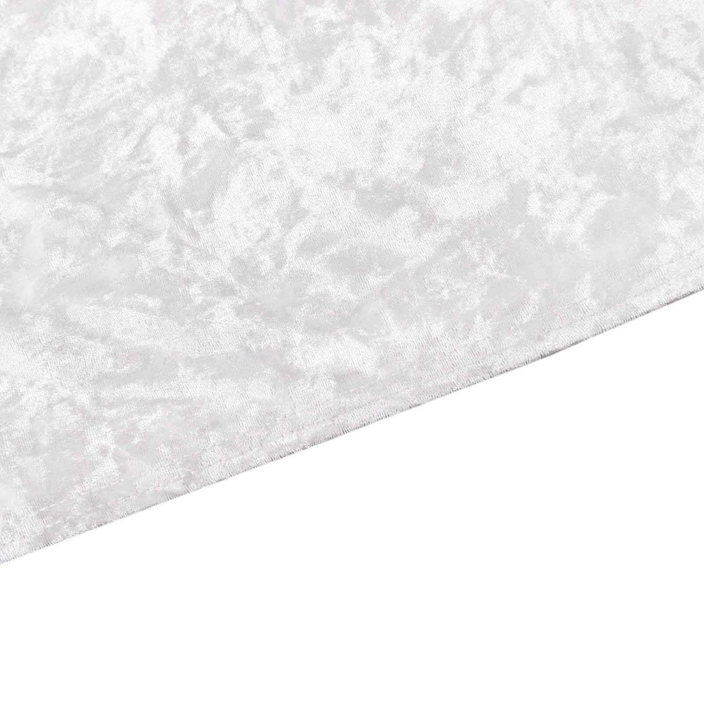 Set of 3 White Crushed Velvet Chiara Backdrop Stand Covers For Round Top Wedding Arches - 5ft, 6ft, 7ft