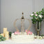 Crystal - Bead Royal Crown Cake Topper Metallic Gold - Themed Baby Showers Cakes & Event Centerpieces 16" - Linen Luxes