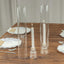 2-Pack Glass Pillar Hurricane Candle Shades - Clear Chimney Tube with 2.25" Wide Open Ends 14"