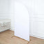 7ft Matte White Spandex Half Moon Chiara Backdrop Stand Cover, Custom Fitted Wedding Arch Cover