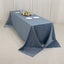 Lamour Satin 90"x156" Rectangle Tablecloth Dusty Blue - Luxurious, Soft Seamless Table Cover
