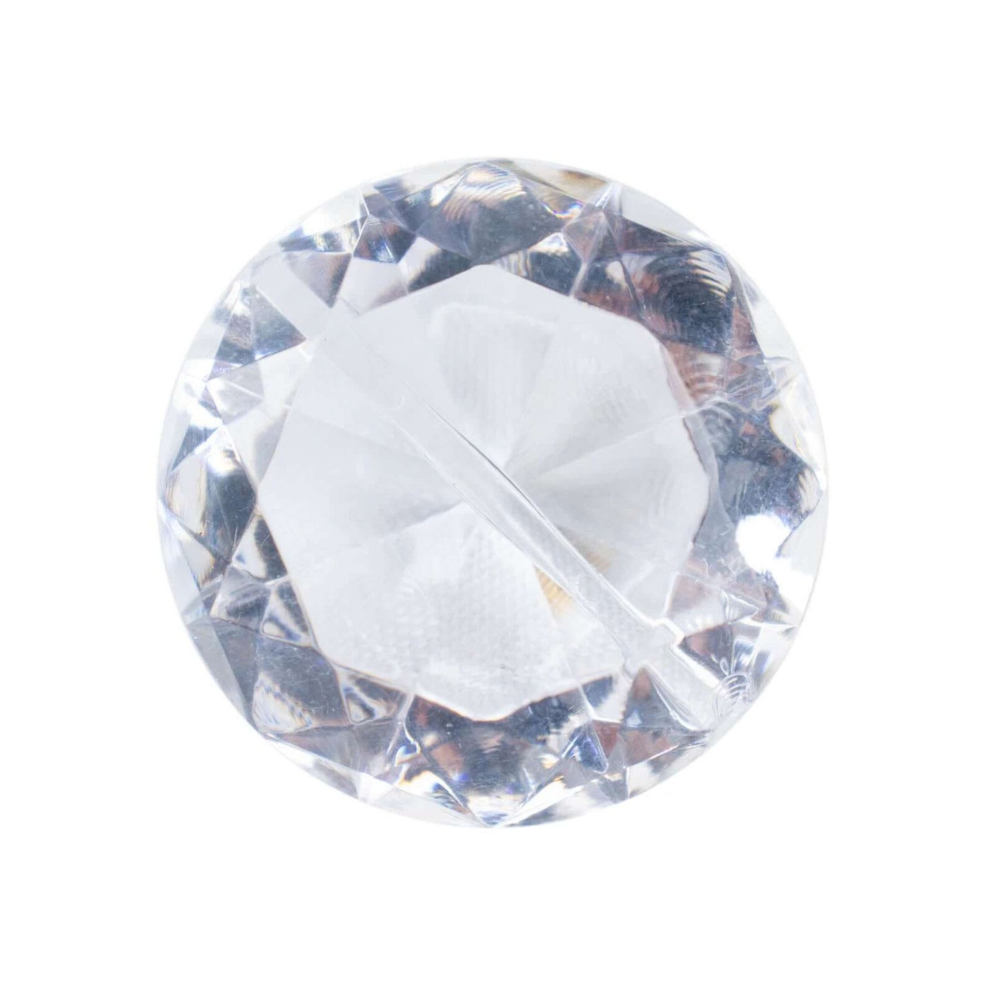 10-Pack Plastic Card Holder Stands Diamond Shaped Design Clear Crystal - Wedding Table Place Card Decorations 1.75"